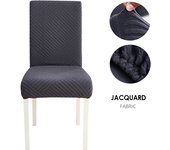 Funda de Silla de Tela Jacquard Fundas de Silla de Tamaño Universal para Comedor Banquete de Oficina de Bodas 1 PIEZA