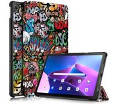 For Lenovo Tab M10 Plus 3rd Gen Case 10.6 inch Tri-fold Leather Painted Smart Case For Lenovo Tab M10 Plus Gen 3 tb125fu tb128fu