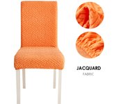 Funda de Silla de Tela Jacquard Fundas de Silla de Tamaño Universal para Comedor Banquete de Oficina de Bodas 1 PIEZA
