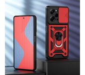 KEYSION Shockproof Case for Redmi Note 12 Pro+ Slide Camera Protection Ring Stand Phone Cover for Xiaomi Redmi Note 12 4G 12 Pro