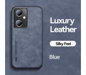 KEYSION Luxury Retro Leather Case for VIVO Y36 5G Y78 5G Soft Silicone+PC Shockproof Phone Back Cover for VIVO Y78 5G Y36 5G