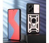 KEYSION Shockproof Case for Redmi Note 12 Pro+ Slide Camera Protection Ring Stand Phone Cover for Xiaomi Redmi Note 12 4G 12 Pro