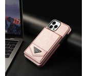 Billetera de doble botón pequeña funda de solapa de tarjeta Xiangfeng para iPhone 15 14 Pro Max 13 12 11 SE 2 XS XR 8 7 Cáscara