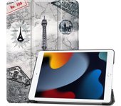 Funda For iPad 10.2 Case Fashion Painted Leather Stand Smart Tablet Cover For iPad 9 8 7 Generation Case 10.2 Inch