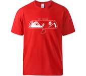 Don'T Look Back The Ghost Is There T Shirt Mens Breathable Comfortable Short Sleeved Cotton Casual Clothed Basic Creative Tshirt