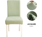 Funda de Silla de Tela Jacquard Fundas de Silla de Tamaño Universal para Comedor Banquete de Oficina de Bodas 1 PIEZA