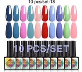 Parkson Gel Polish Set 8ml Lacquer Varnish 10Pcs/set Soak Off UV LED Long-lasting Magnetic Nail Art Super Enamels Gel Polish Kit