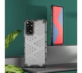 KEYSION Shockproof Armor Case for Redmi Note 12S 12 Pro 4G Transparent Honeycomb Phone Cover for Xiaomi Redmi Note 12 Pro 4G