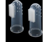 2pcs  Soft Pet Finger Toothbrush Teddy Dog Brush Bad Breath Tartar Teeth Tool Dog Cat Cleaning Pet  Cleaning Supplies