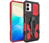 KEYSION Shockproof Armor Case for Samsung A04 A04S A03 Soft Silicone+PC Metal Stand Back Clip Phone Cover for Galaxy M13 5G