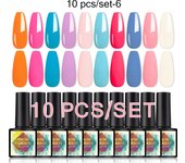 Parkson Gel Polish Set 8ml Lacquer Varnish 10Pcs/set Soak Off UV LED Long-lasting Magnetic Nail Art Super Enamels Gel Polish Kit
