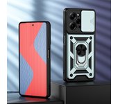 KEYSION Shockproof Case for Redmi Note 12 Pro+ Slide Camera Protection Ring Stand Phone Cover for Xiaomi Redmi Note 12 4G 12 Pro