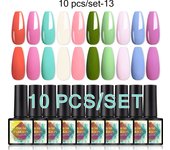 Parkson Gel Polish Set 8ml Lacquer Varnish 10Pcs/set Soak Off UV LED Long-lasting Magnetic Nail Art Super Enamels Gel Polish Kit