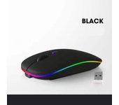Backlit Wireless Mouse RGB Rechargeable Bluetooth-compatible Mouse for iPad 10 Android IOS Tablet PC Windows Laptop Raton