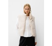 Bershka Chaleco Borreguito Reversible Mujer 10-12 Crudo