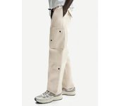 Bershka Pantalón Wide Leg Multicargo Hombre M Arena