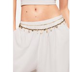 Bershka Belly Chain Cadena Conchas Mujer Marrón