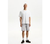 Bershka Bermuda Denim Bajo Vuelta Hombre 38 Gris