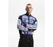 Bershka Chaqueta Nascar Print Hombre S Morado
