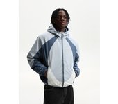 Bershka Cazadora Acolchada Color Block Hombre S Azul Claro