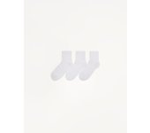 Bershka Pack 3 Calcetines Cortos Hombre Blanco