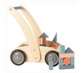 Egmont Toys Carrito andador con bloques de madera
