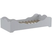 Weber Lit 90x190 sommier inclus nuage blanc