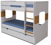 ID Kids Litera con cama nido blanco 90x190 cm