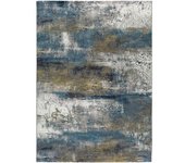 Atticgo Alfombra abstracta en azul 160x230 cm