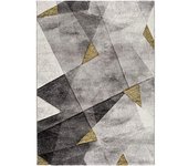Atticgo Alfombra abstracta en gris 140x200 cm