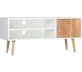 Homcom Mueble de tv bicolor 110 x 40 x 50 cm