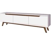 Calicosy Mueble de tv 3 puertas blanco - l180 cm