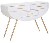 Mauro Ferretti Consola de madera blanca cm 110x40x80