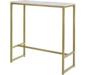 SoBuy Mesa consola de entrada madera dorado