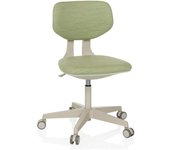 hjh OFFICE Silla giratoria para niños tela verde