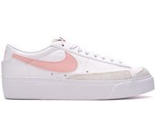 Nike - Zapatilla Blazer Low Platform Mujer, Mujer, White-Pink Glaze-Summit White-Black-Oran, 10 USA