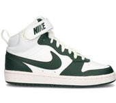 Nike - Zapatilla Court Borough Mid 2 Niño, Unisex, White-Vintage Green, 5,5Y