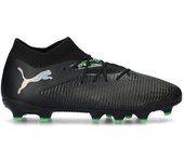 Puma - Bota de fútbol Future 8 Pro FG/AG Niño, Unisex, Black-Silver-Fluo Green, 13