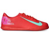 Nike - Zapatilla de fútbol sala Mercurial Vapor 16 Club IC Niño, Unisex, Ember Glow-Aurora Green, 5,5Y
