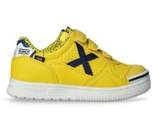 Munich - Zapatilla de fútbol sala G-3 Cinta Adhesiva Niño, Unisex, Amarillo, 29