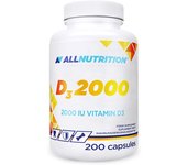 AllNutrition Vitamina D3, 2000 UI, 200 cápsulas blandas