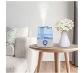 vidaXL Humidificador Ultrasónico Vapor Frío Luz Nocturna 6 L 300 Ml/h