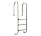 vidaXL Escalera De Piscina 3 Peldaños Acero Inoxidable 304 120 Cm