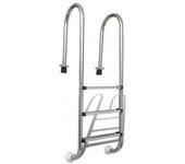 vidaXL Escalera De Piscina 3 Peldaños Acero Inoxidable 304 120 Cm