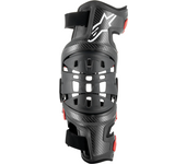 Alpinestars Rodillera Izquierda  Bionic-10 Negro-Rojo