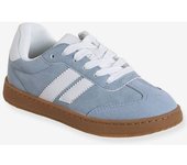 VERTBAUDET Zapatillas infantiles con cordones y cremallera azul claro