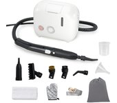 Costway Limpiador a Vapor Portátil de 1500W Vaporizador Doméstico con Tanque de Agua de 1 L Máquina de Limpieza a Presión para Coche