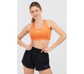 Nike Swoosh - Naranja - Sujetador Deportivo Mujer talla S