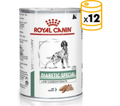12 Unidades. Royal Canin Dog Veterinary Diabetic Special Low Carbohydrate Comida Húmeda Para Perro