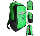Mochila Doble Compartimento Minecraft Verde 80171